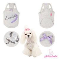 Pinkaholic Romance tričko - světle šedá