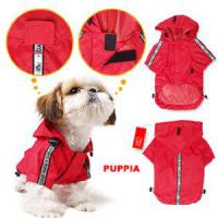 Puppia Base Jumper pláštěnka -červená