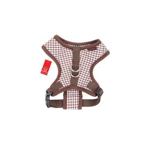 Puppia Baby Checkered kšíry A - hnědá
