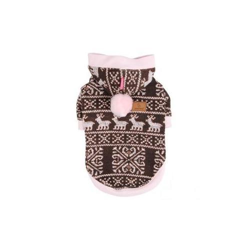 Pinkaholic Winter Shower psí svetr - růžový XXL