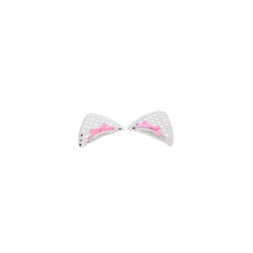 Puppy Angel sponky Glamour Puss Kitty Ears Hair Pin - stříbrný