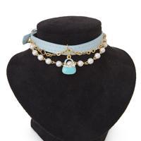 Puppy Angel obojek Midnight Party - modrý