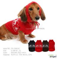 Puppy Angel psí svetr Northern Reindeers - červený
