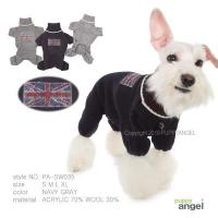 Puppy Angel psí svetr Union Jack Turtleneck - tm.modrý