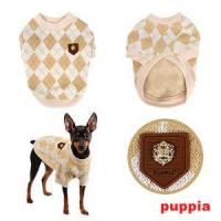 Puppia psí mikina Argyle Mode béžová