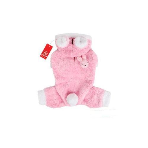 Puppia Fluffy Bunny overal pro psy - růžová