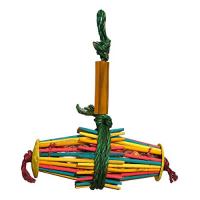 Závěsná barevná hračka pro ptáky