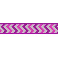 Red Dingo obojek reflexní 20 - 32 cm, šířka 12 mm - Ziggy fialová