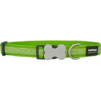 Red Dingo obojek se vzorem 41 - 63 cm, šířka 25 mm - Daisy Chain Lime