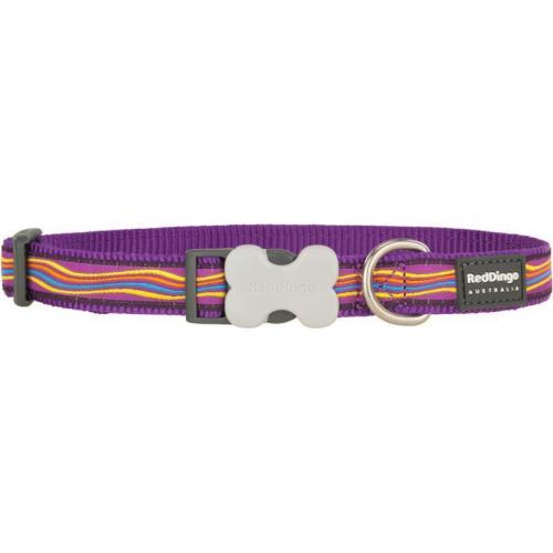 Red Dingo obojek se vzorem 41 - 63 cm, šířka 25 mm - Dreamstream Purple