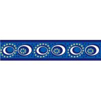 Red Dingo obojek se vzorem 24 - 37 cm, šířka 15 mm - Cosmos Blue