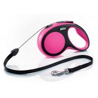 Flexi New Comfort Cord (lanko) 8m/12kg, velikost S, růžová