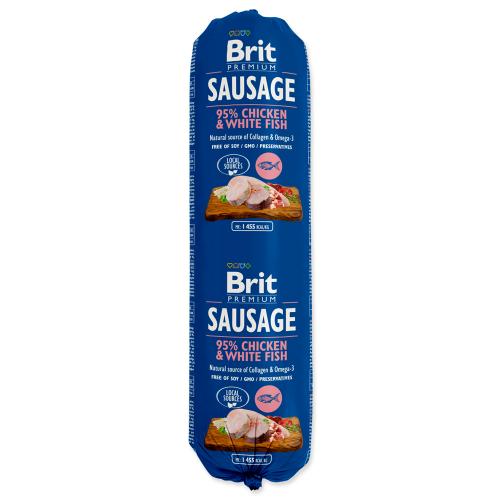 Salám BRIT Premium Sausage Chicken & White fish 800 g