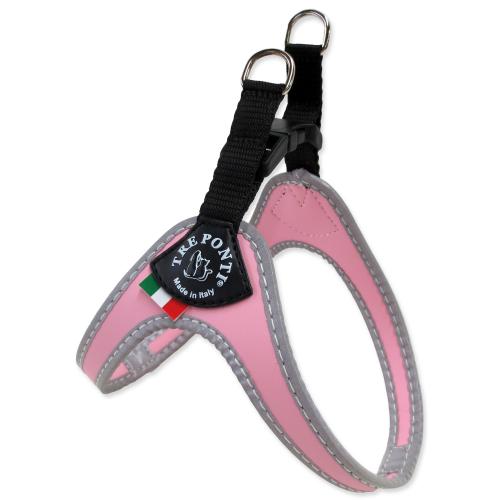Postroj Treponti reflexní do 4 kg růžový