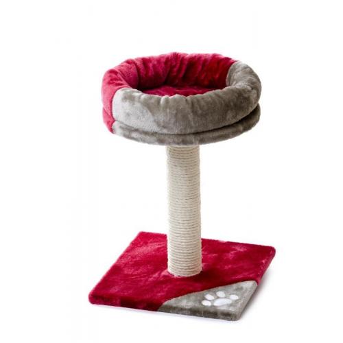 Škrabadlo TARIFA višňovo/šedé