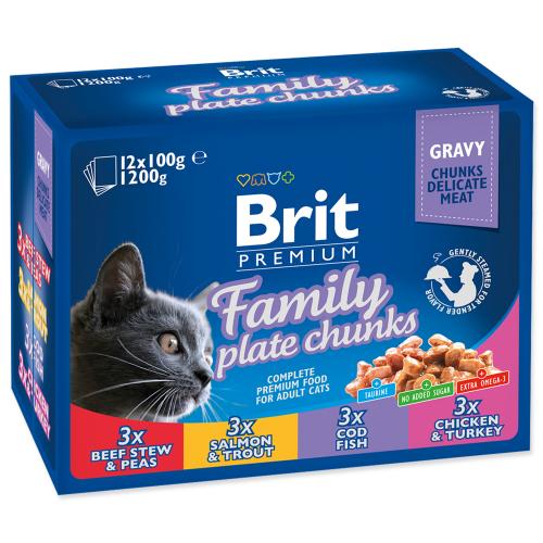 BRIT Premium Cat Family Plate kapsičky 1200g