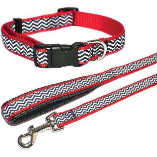 Vodítko s vlnkovaným vzorem 101 x 1,9 cm