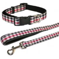 Vodítko červené kostkované 101 x 1,3 cm