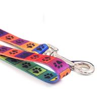 Vodítko barevné s ťapkami 101 x 1,9 cm