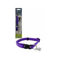 Nastavitelný kočičí obojek Sassy fialový 10mm x 21-33 cm