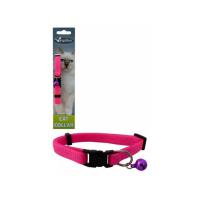 Nastavitelný kočičí obojek Sassy růžový 10mm x 21-33 cm