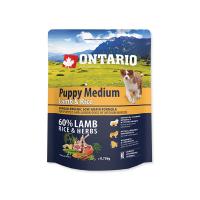 ONTARIO Puppy Medium Lamb&Rice 750g