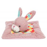 Trixie JUNIOR plyšový čtverec s králičí hlavou 13x13 cm